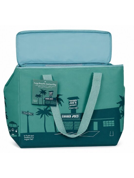 Trader Joe'S Handbags - 2026 Trader Joe’s Green Reusable Insulated Bag 8 Gallon Cooler Tote Limited